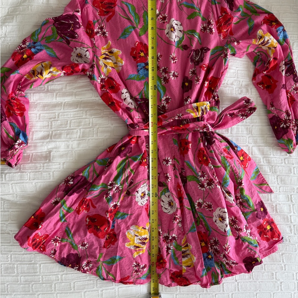 Draper James Jordan Long-Sleeve Wrap Dress in Lurex Stripe - Picture 7 of 11